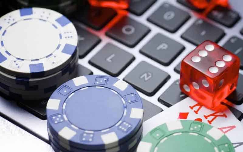 iGaming chips on laptop